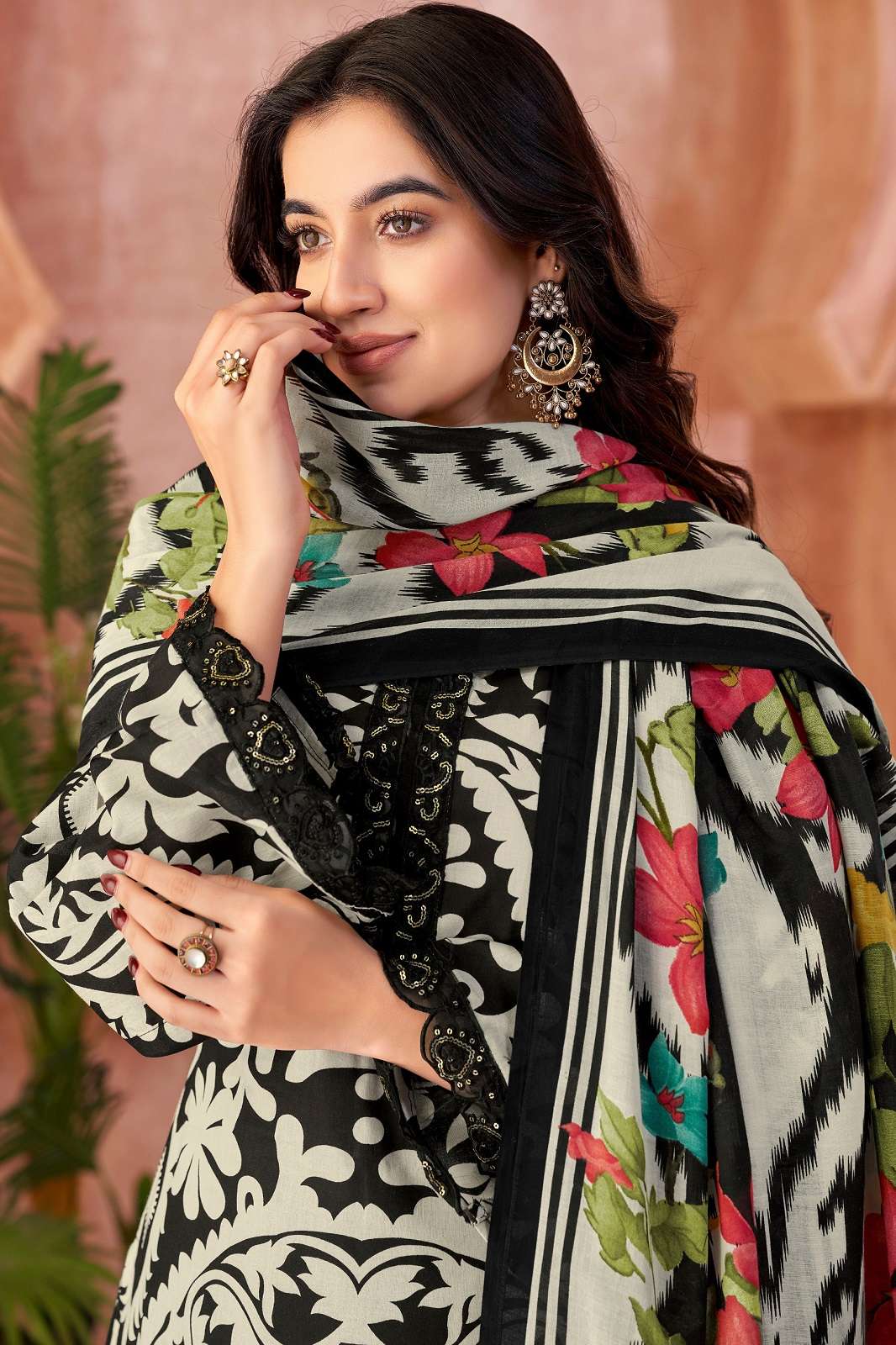 ALOK SUITS ARUNIKA CAMBRIC PRINTED FANCY EMBROIDERED SUITS