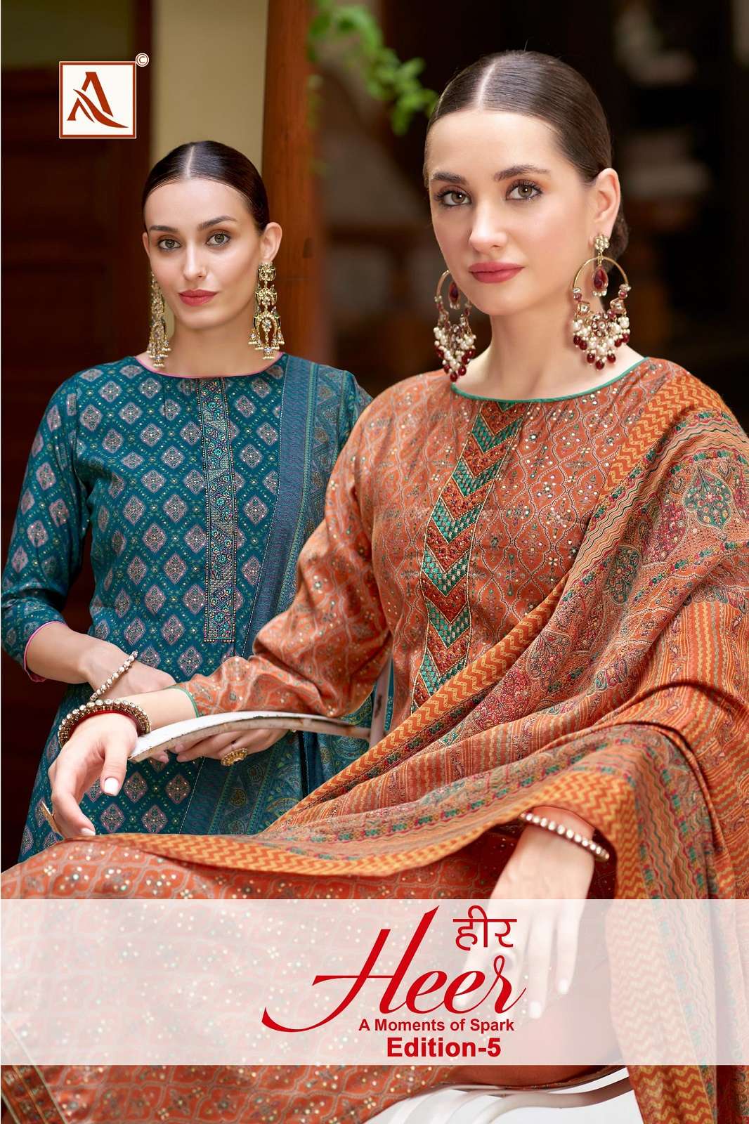 ALOK SUITS HEER VOL 5 MODAL EMBROIDERED SUITS