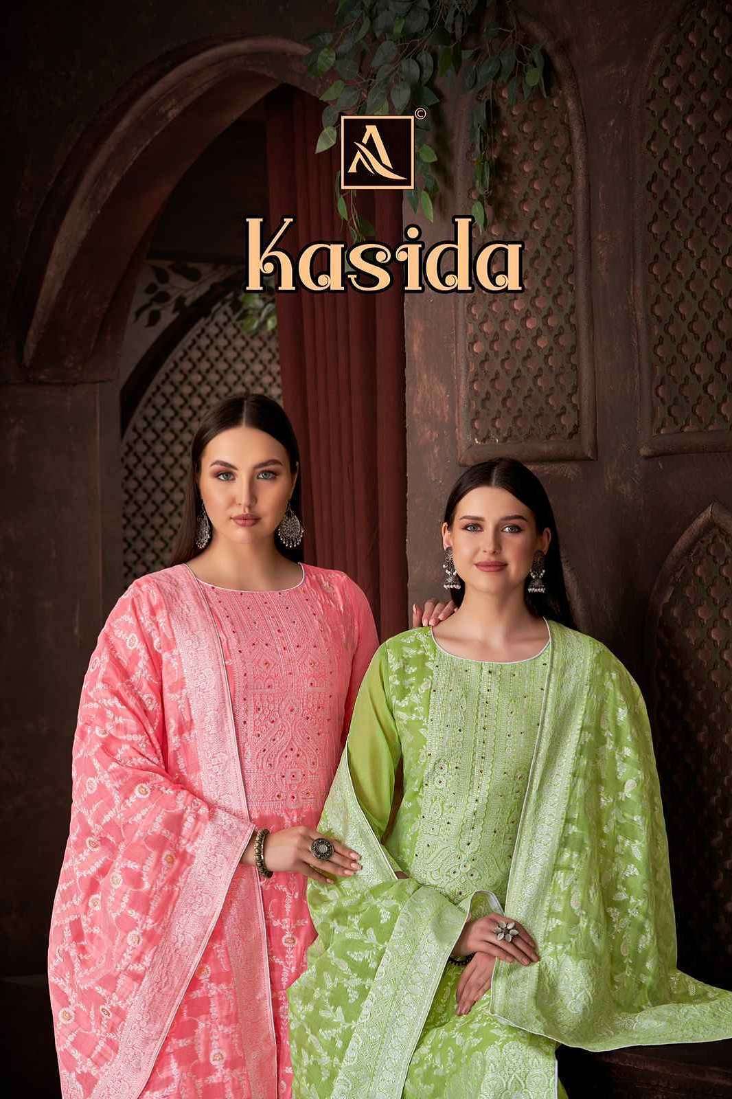 ALOK SUITS KASIDA JAQUARD HANDWORKED SUITS