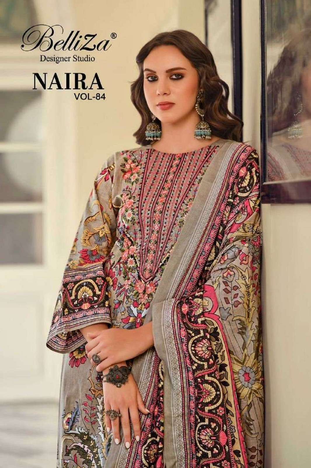 BELLIZA DESIGNER NAIRA VOL 84 COTTON DIGITALLY PRINTED SUITS