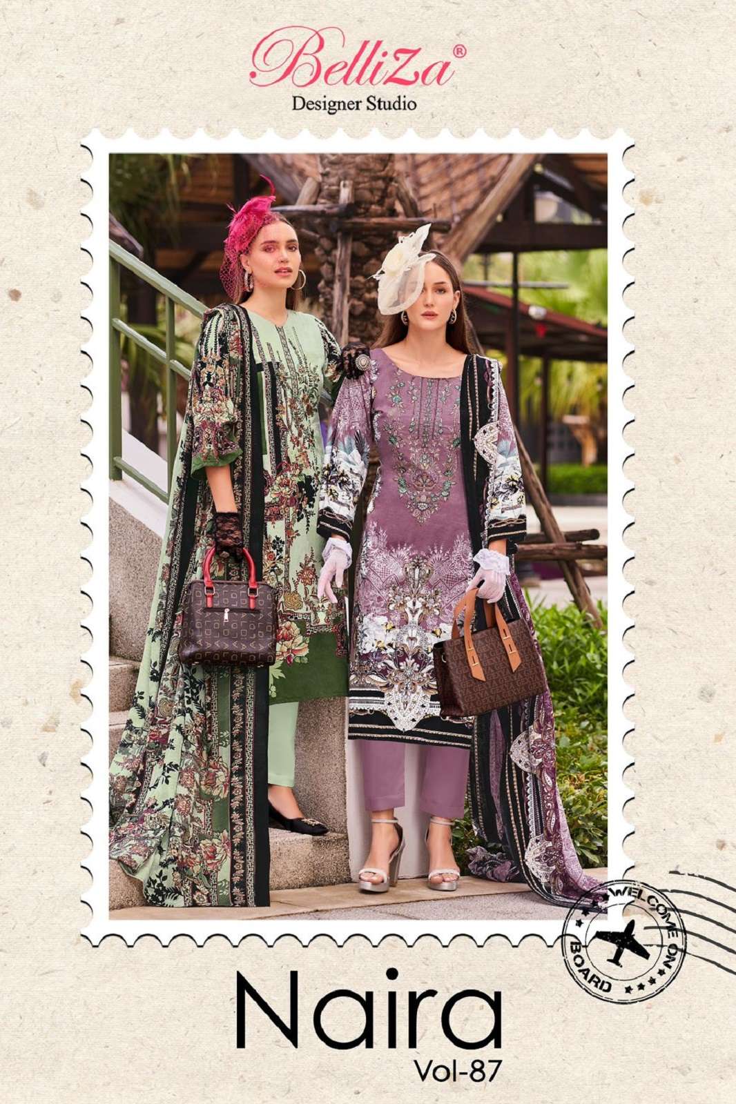 BELLIZA DESIGNER NAIRA VOL 87 PURE COTTON PRINTED SUITS