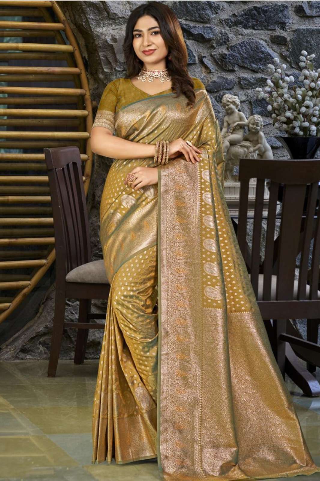 BUNAWAT AMRITULYA SILK 11008  Exclusively Banarsi Silk Partywear Saree Collection 