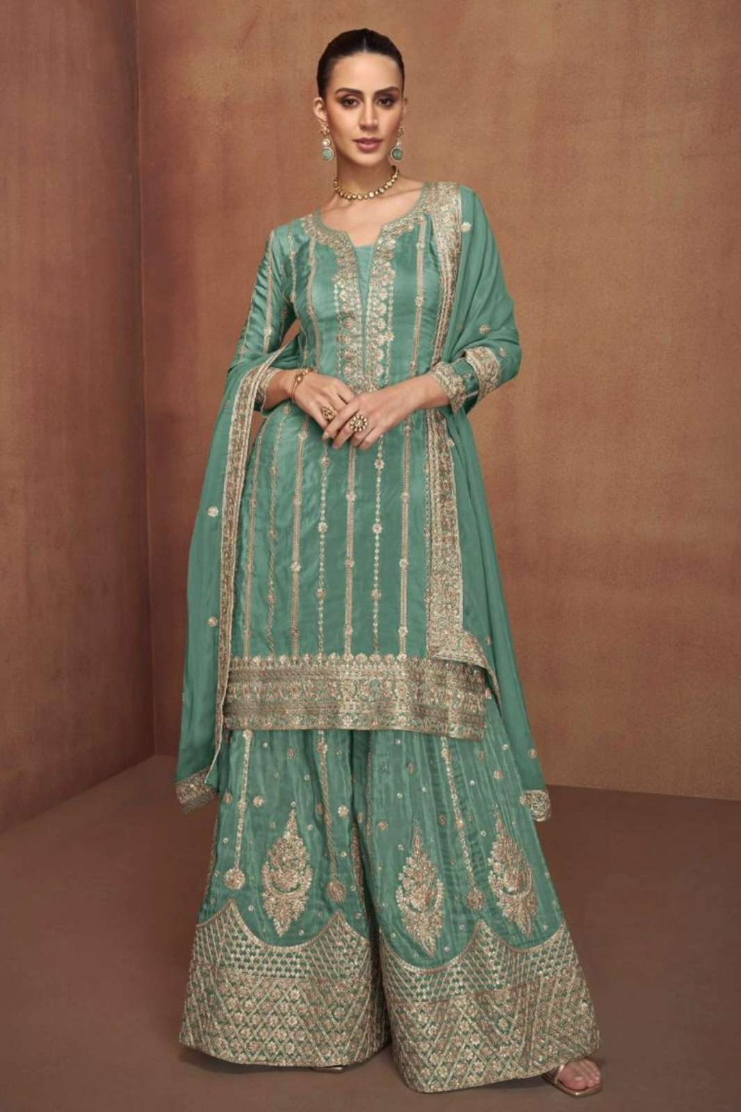 Gulkayra SALONI 11243 Ready to wear Real Simar silk Party Wear Suit