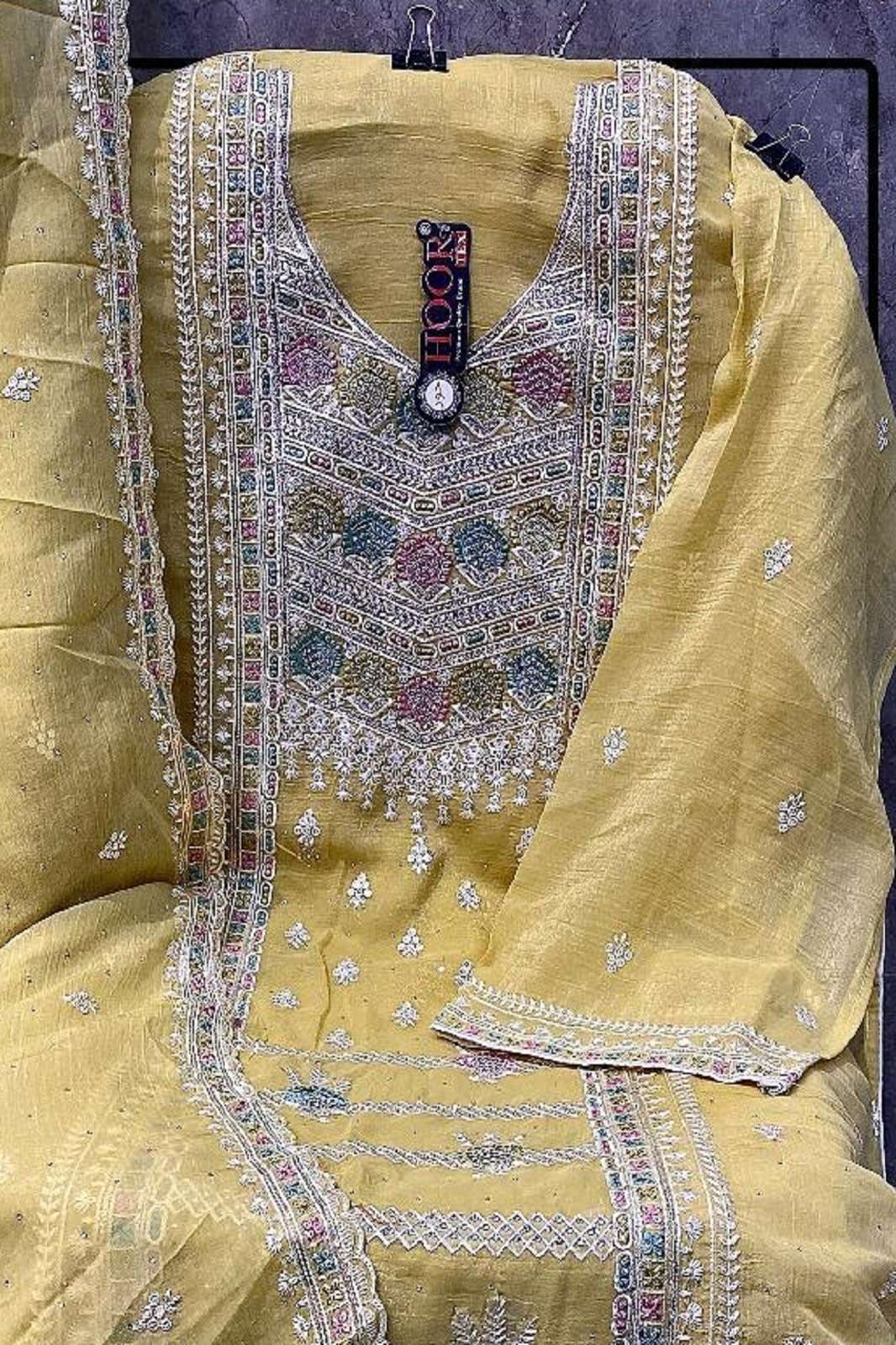 HOOR TEX H 351 TO D GEORGETTE EMBROIDERED SUITS