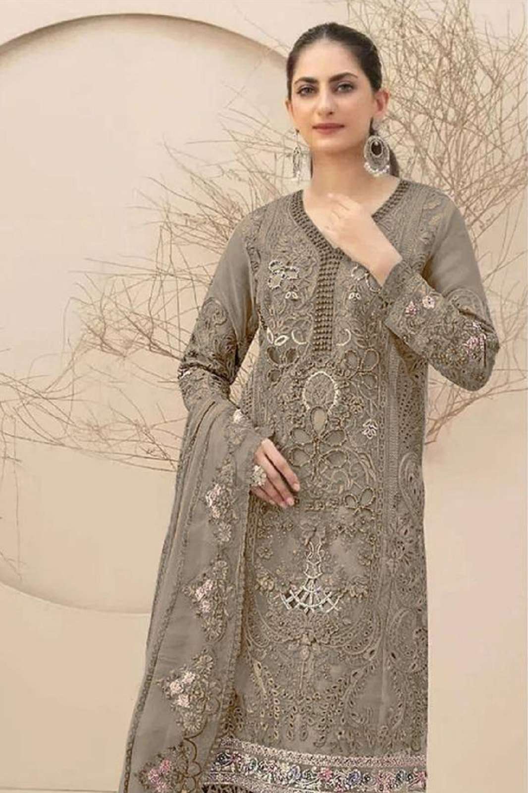 HOORTEX H 355 A TO E FOX GEORGETTE SUITS