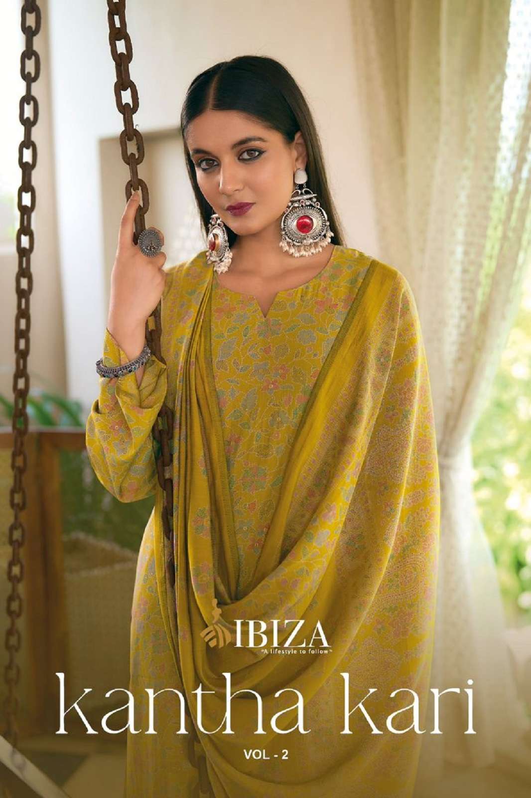 IBIZA KANTHA KARI VOL 2 DIGITALLY PRINTED SILK SUITS