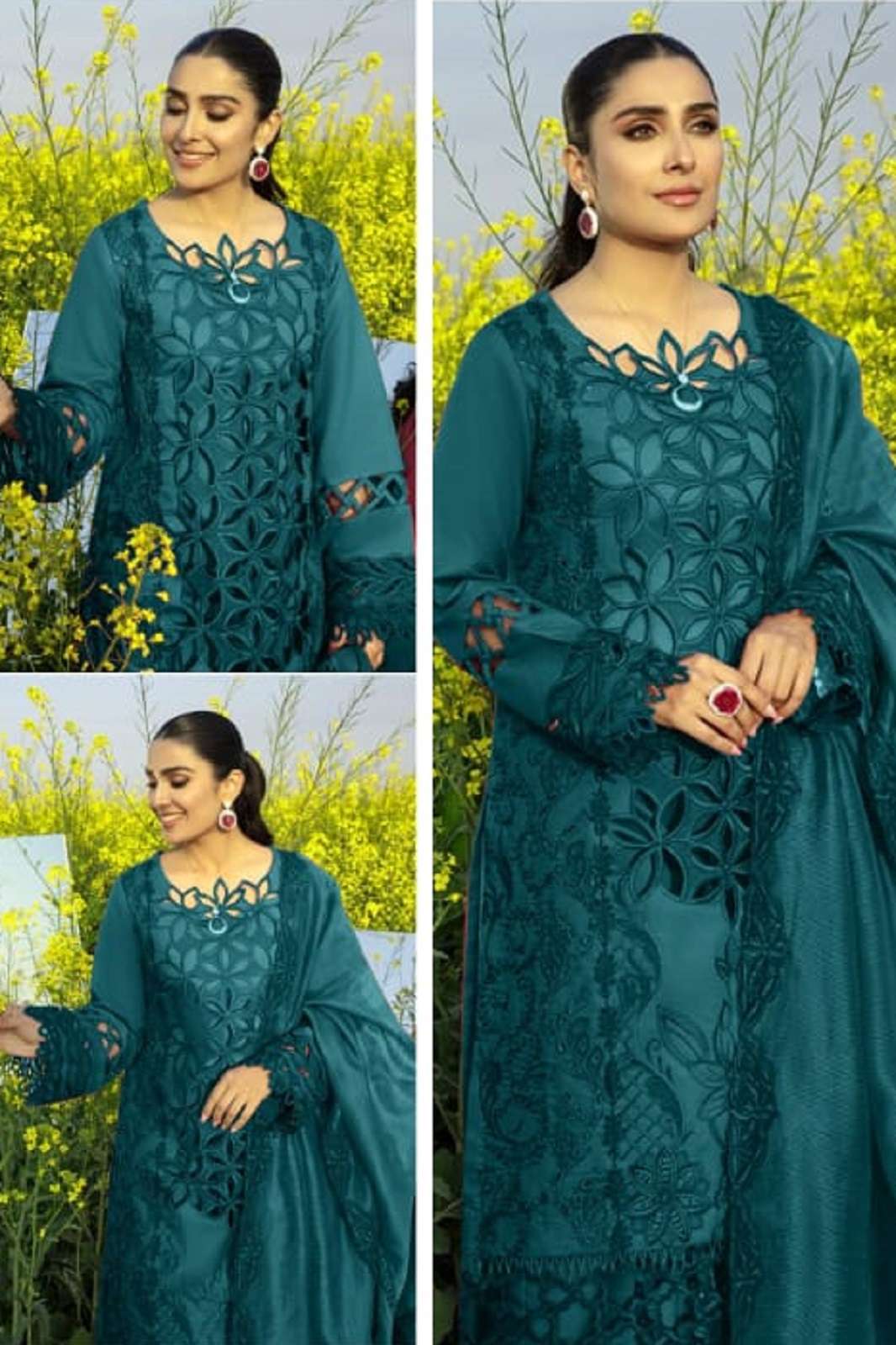 JOHRA TEX JT 154 BCD COTTON EMBROIDERED SUITS