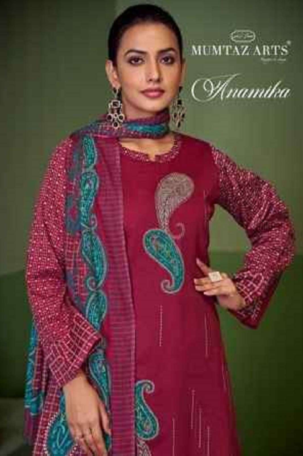 MUMTAZ ARTS ANAMIKA JAM SILK PRINTED SUITS