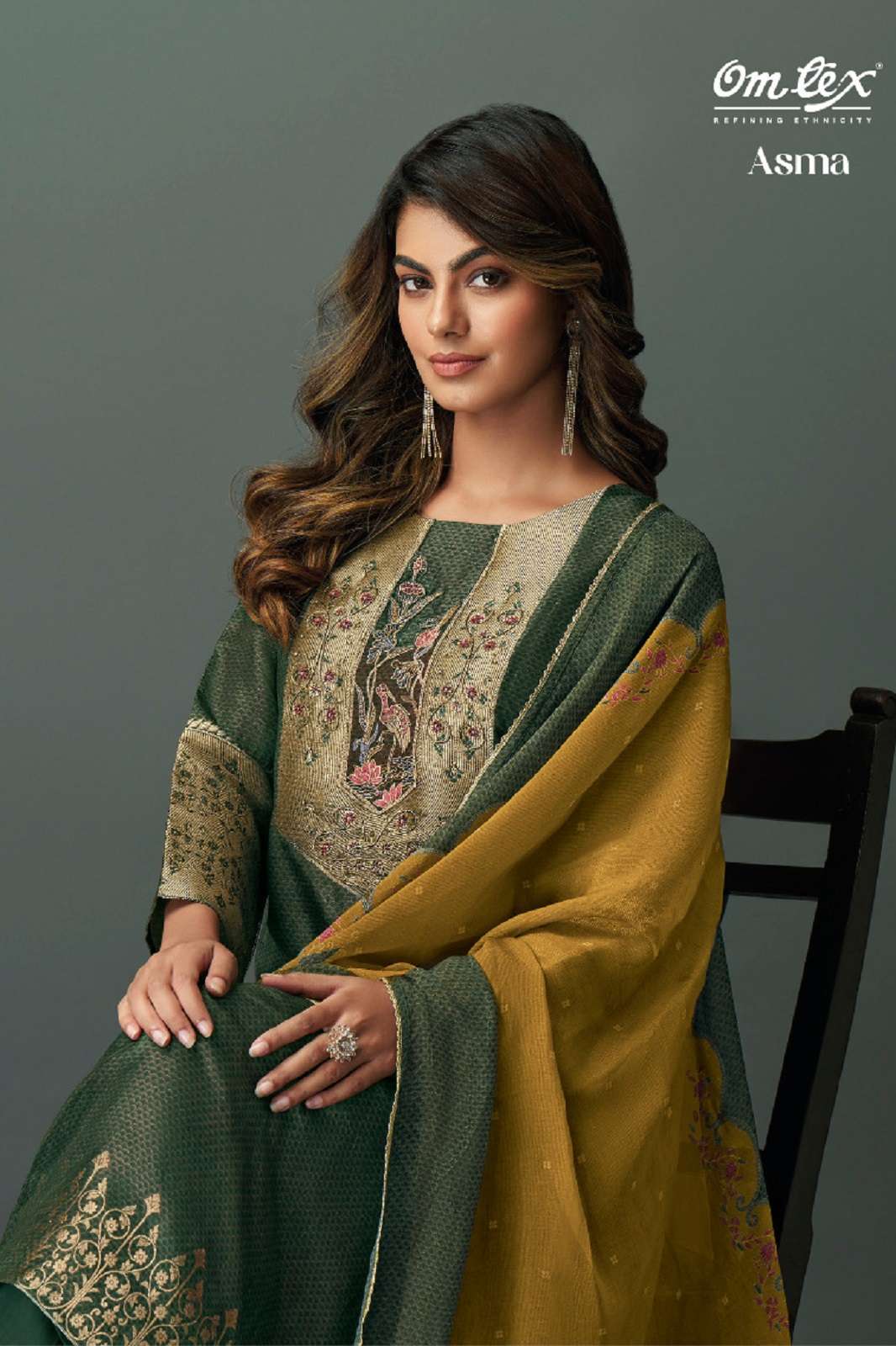 OMTEX ASMA JAQUARD DIGITALLY PRINTED SUITS