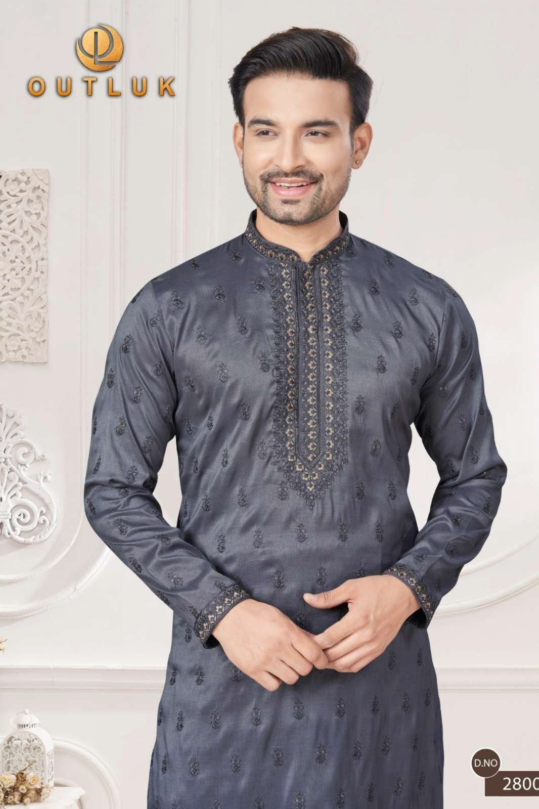 OUTLUK Outluk Wedding Collection Vol 28 10646 Men;s Wedding wear Kurta Pajama Set 