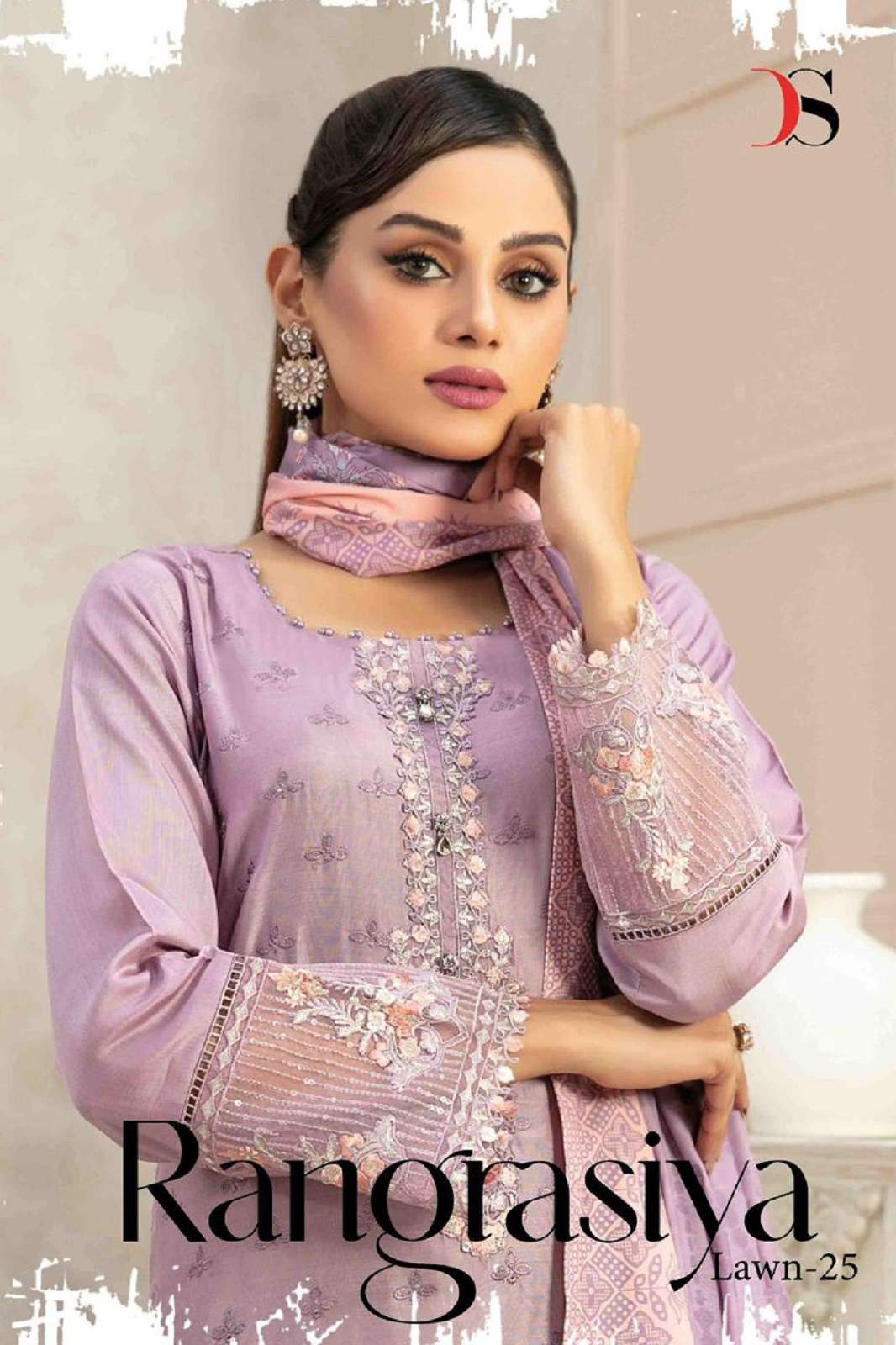 RANGRASIYA LAWN VOL 25 BY DEEPSY EMBROIDERED SUITS