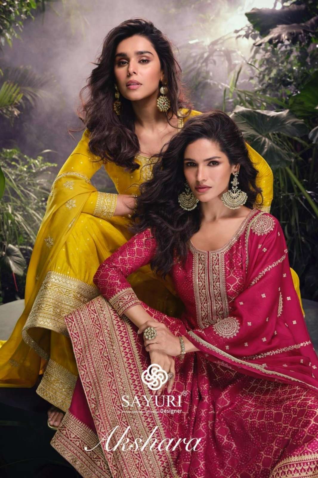 SAYURI AKSHARA 10838 READY TO WEAR PURE VISCOS JACQUARD SILK SUIT