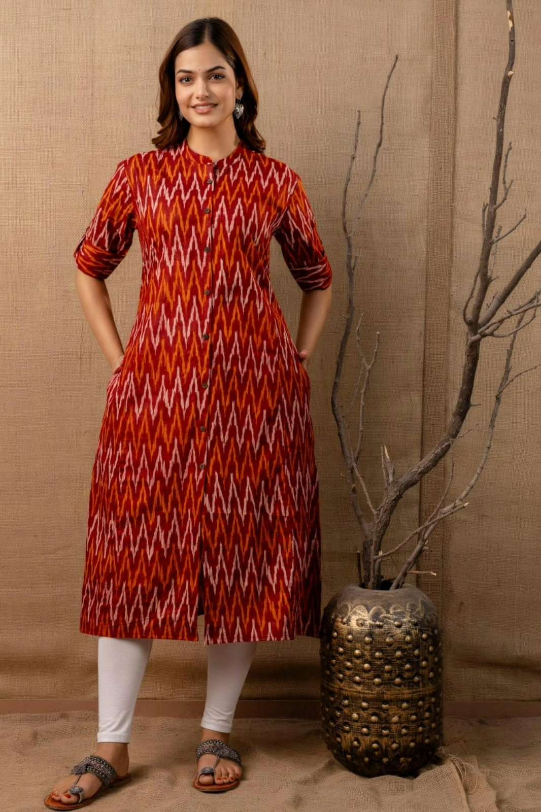 Shri Balaji Emporium 10722A Readymade Cotton Aline Printed Kurtis