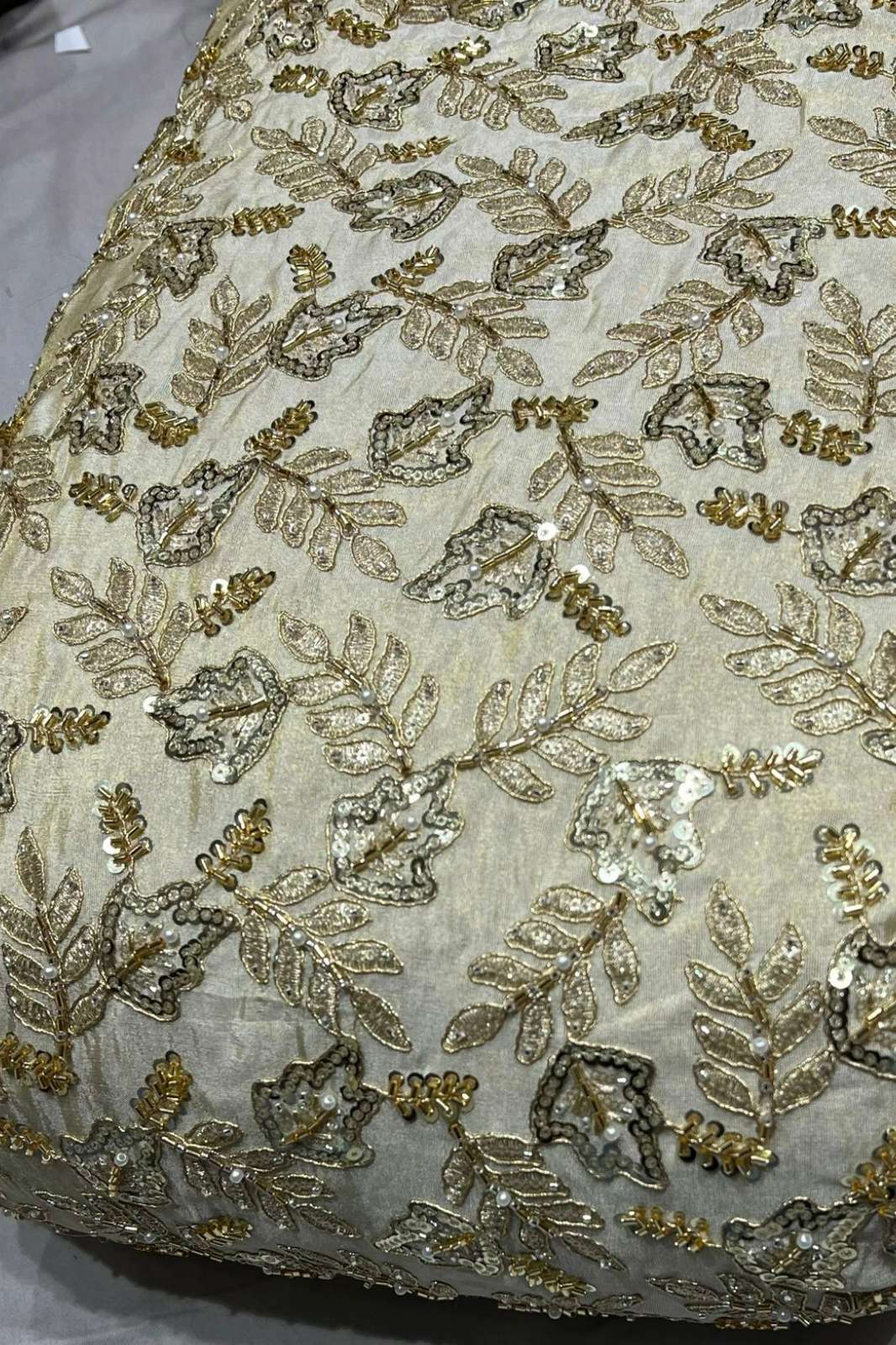 Shri Balaji Emporium A200 Designer Embroidered Tissue Fabric 