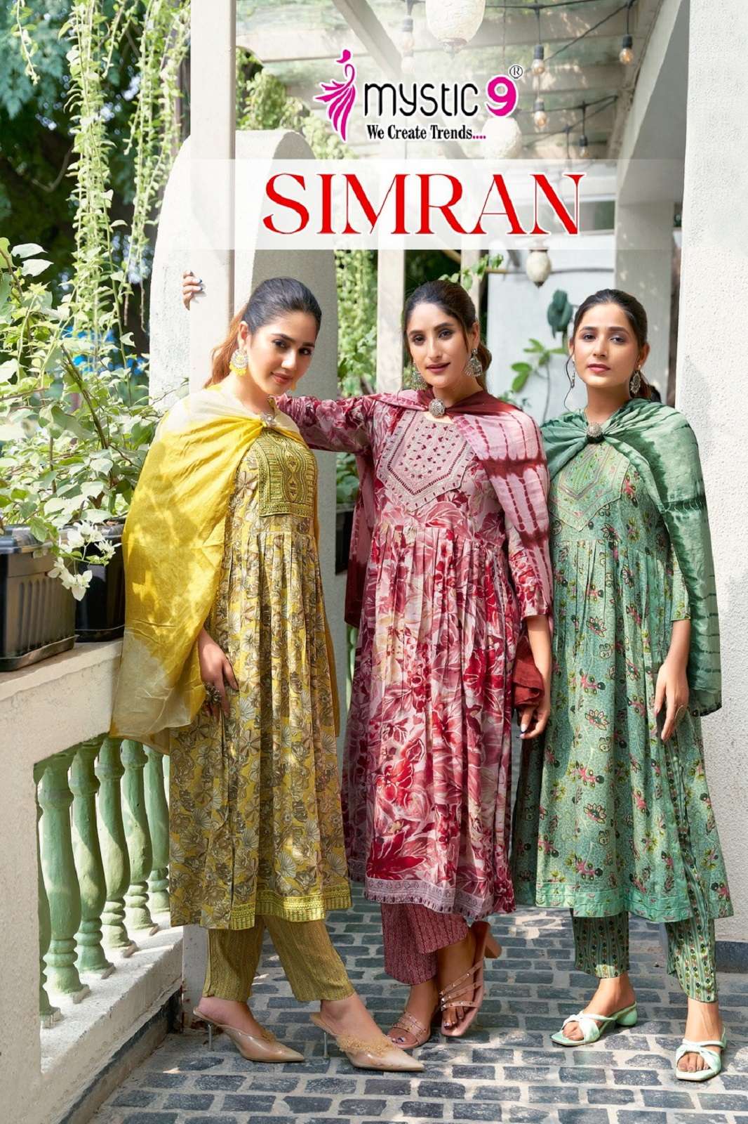 SIMRAN VOL 7 BY MYSRIC9 READY TO WEAR RAYON KURTIES