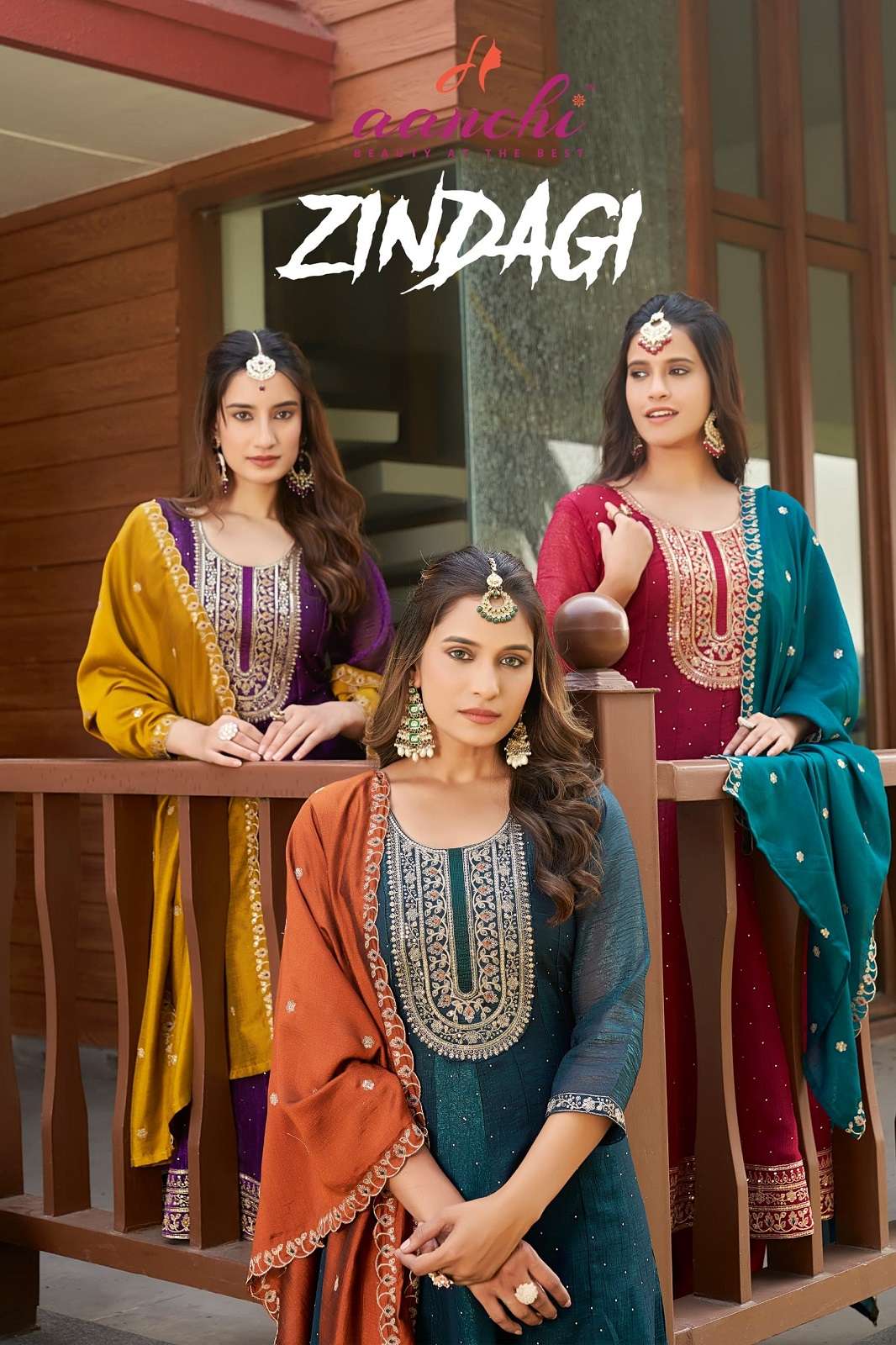 AANCHI ZINDAGI CRUNCHY READY TO WEAR KURTIES