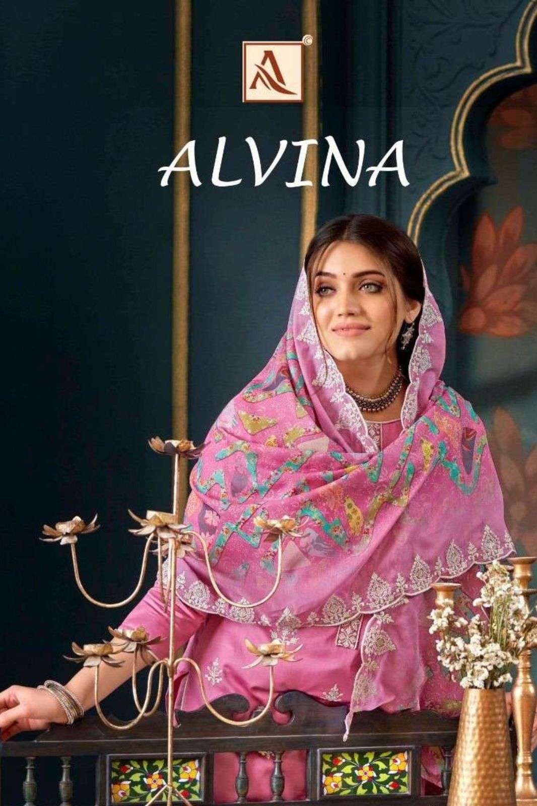 ALOK SUITS ALVINA VOL 2 ZAM COTTON EMBROIERED SUITS 