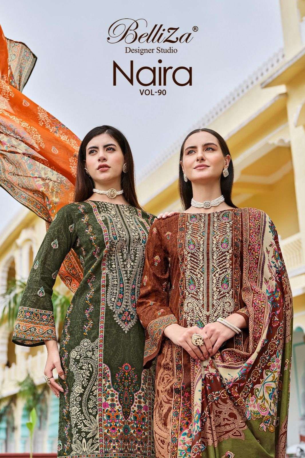 BELLIZA DESIGNER NAIRA VOL 90  DIGITALLY PRINTED SUITS