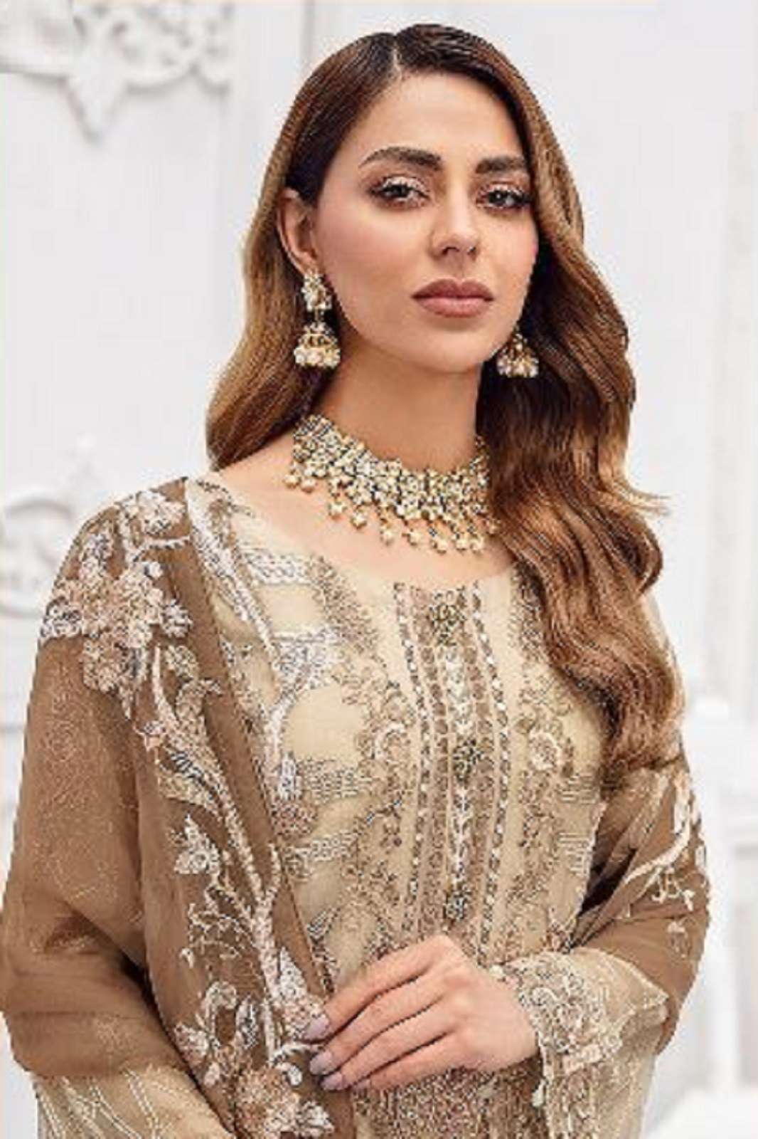 COSMOS 2503 GEORGETTE EMBROIDERED SUITS