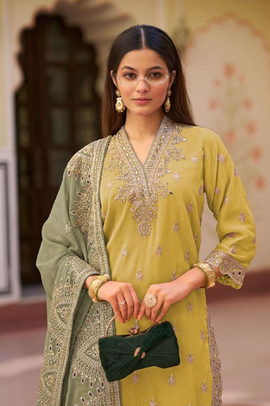 DEEPSY SUITS D 724 ABCD CHIFFON EMBROIDERED SUITS