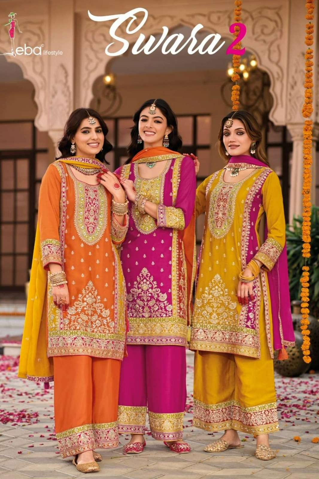 Eba Swara 2 Ready to Wear Embroidered Chinon Salwar Suit 