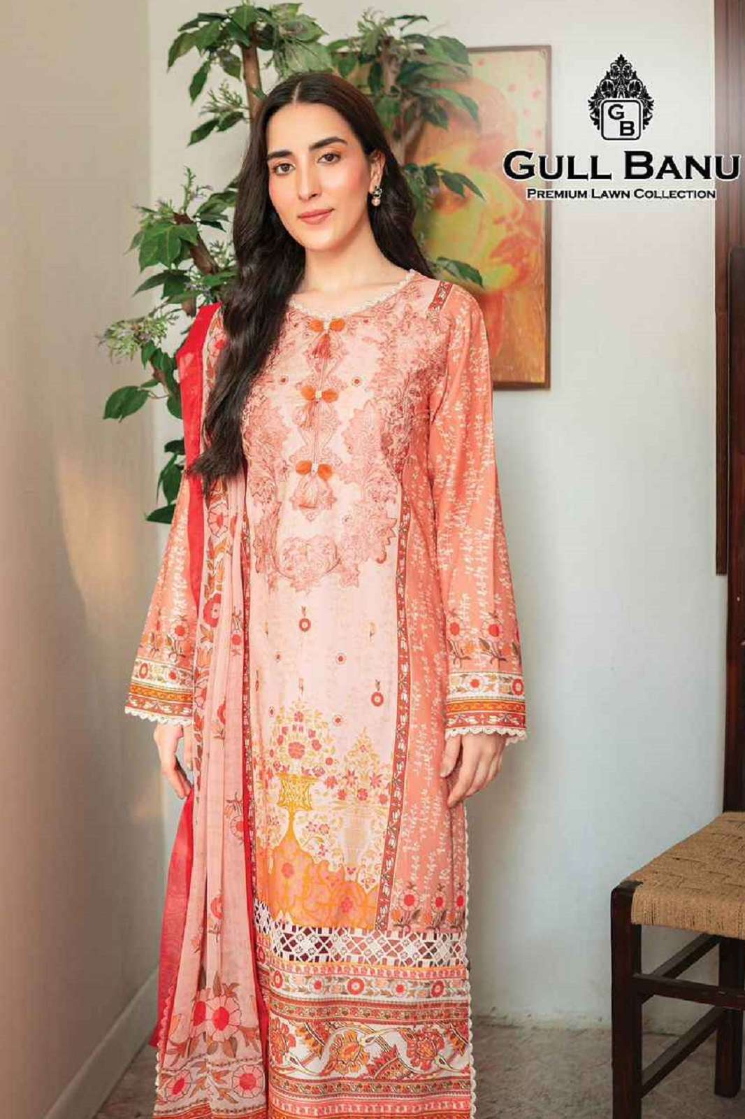 GULL AAHEMAD GULL BANU VOL 8 COTTON PRINT WORKED SUITS