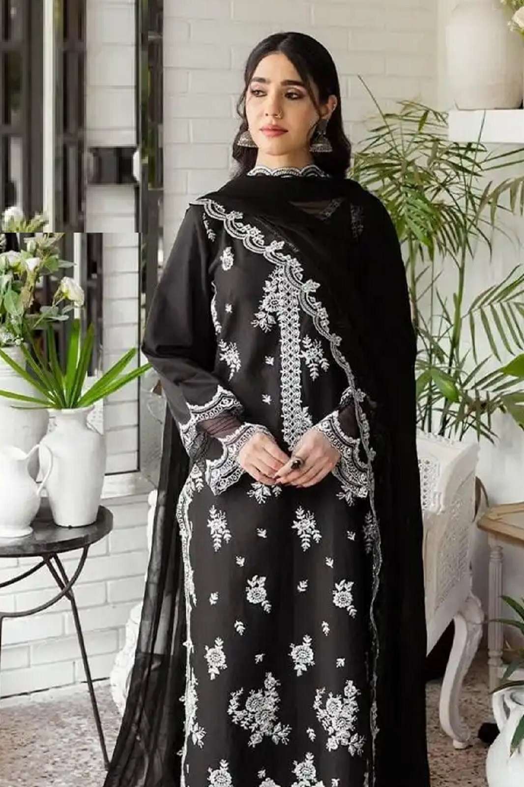 HOOR TEX H 360 ABCD RAYON EMBROIDERED SUITS