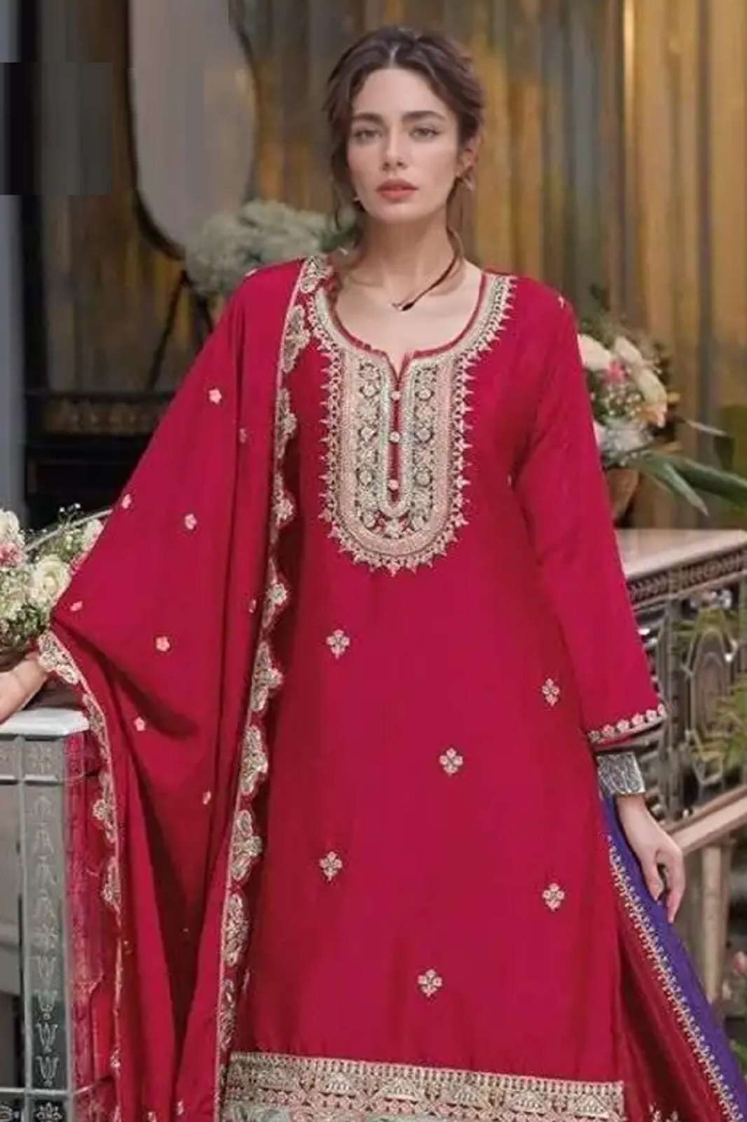 HOOR TEX HF 99 ABCD CHINON READYMADE EMBROIDERED SUITS