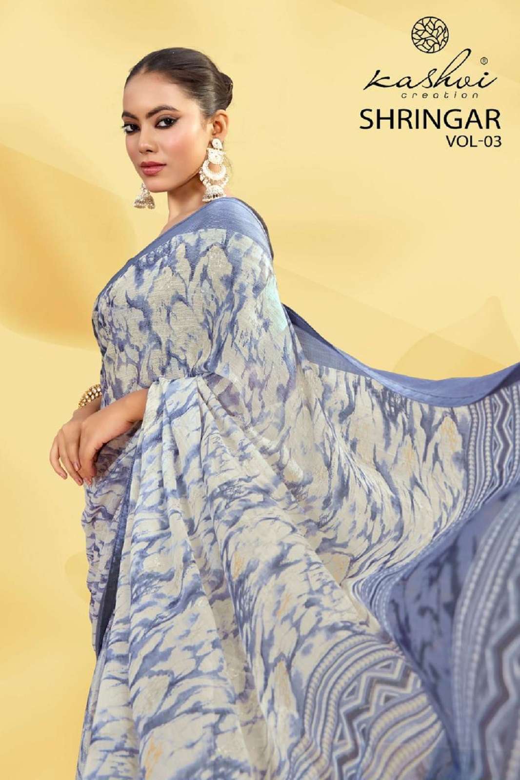 KASHVI CREATION SHRINAGAR VOL 3 FOIL PRINTED SAREES