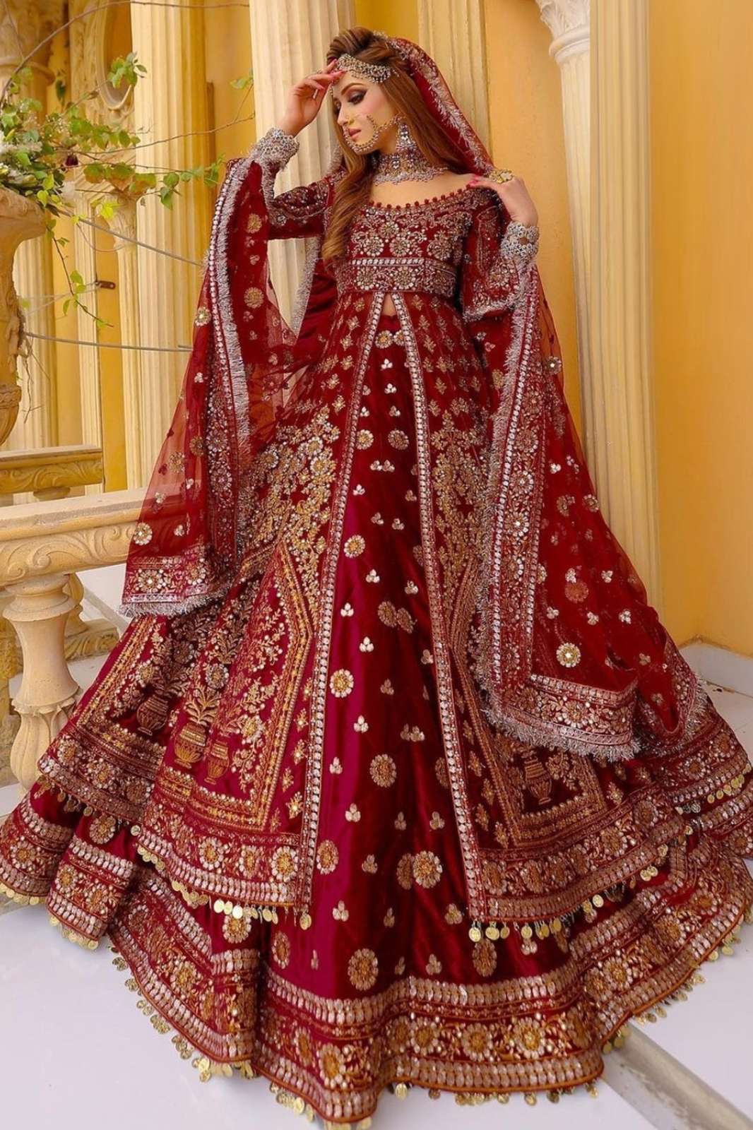 KB SERIES KB 1090 10916  Pakistani Partywear Velvet Beautiful Embroidery Work Lehenga Set 