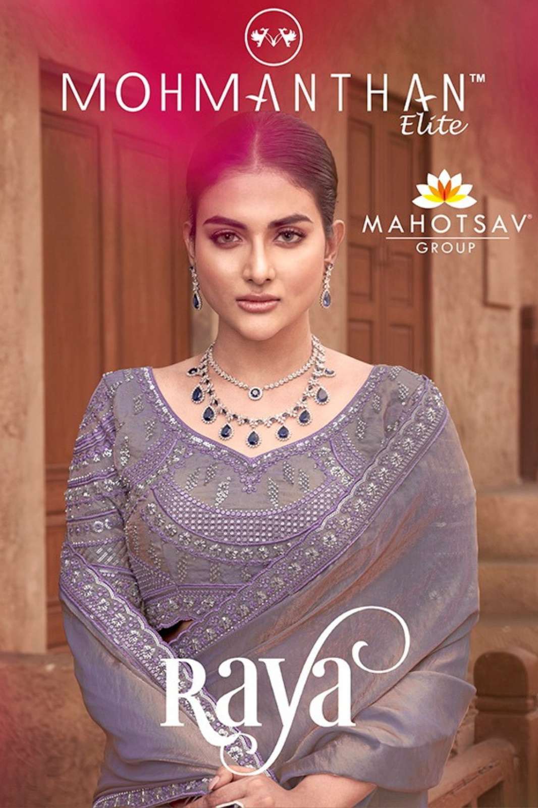 MAHOTSAV Moh-Manthan-25100 Series Raya 11318 Partywear Satin Silk Ready to wear Saree 