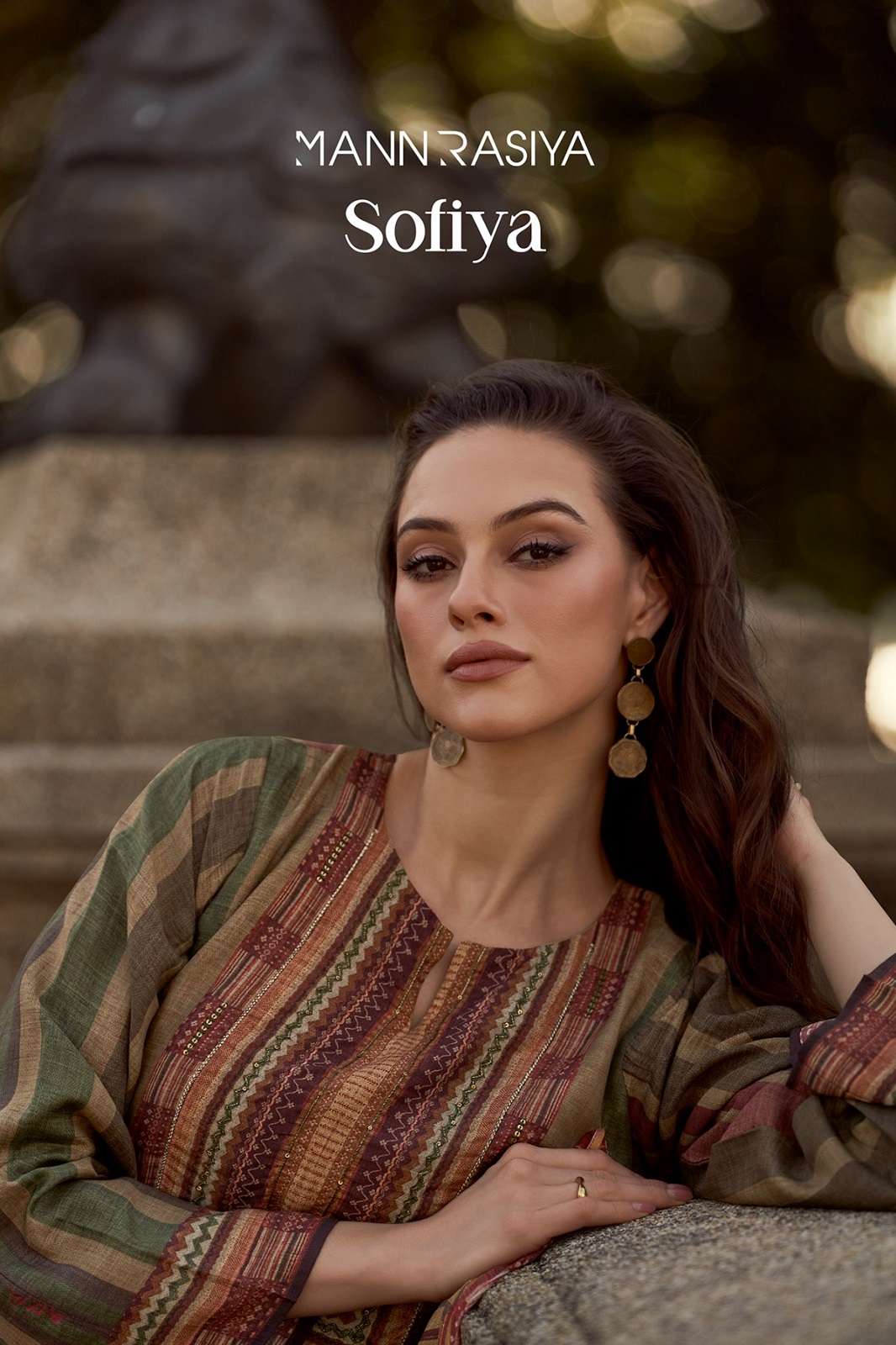 MANNRASIYA SOFIYA MUSLINE HAND WORKED SUITS