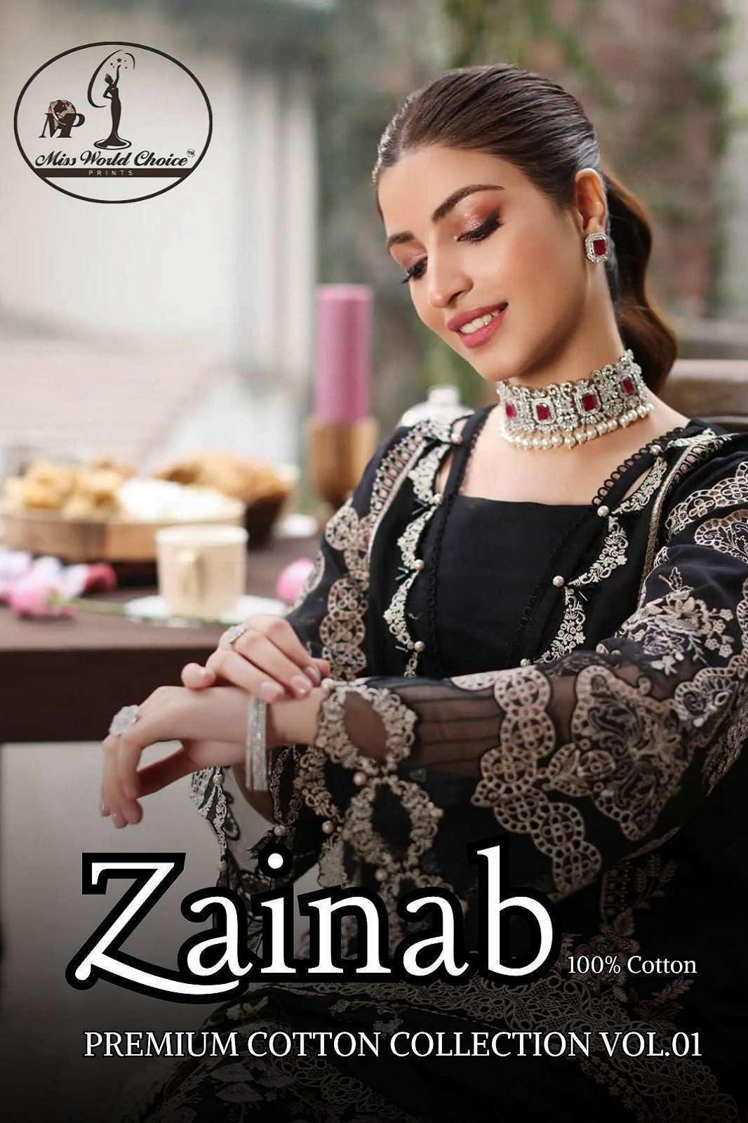 MISSWORLD ZAINAB VOL 1 KARACHI PRINTED SUITS