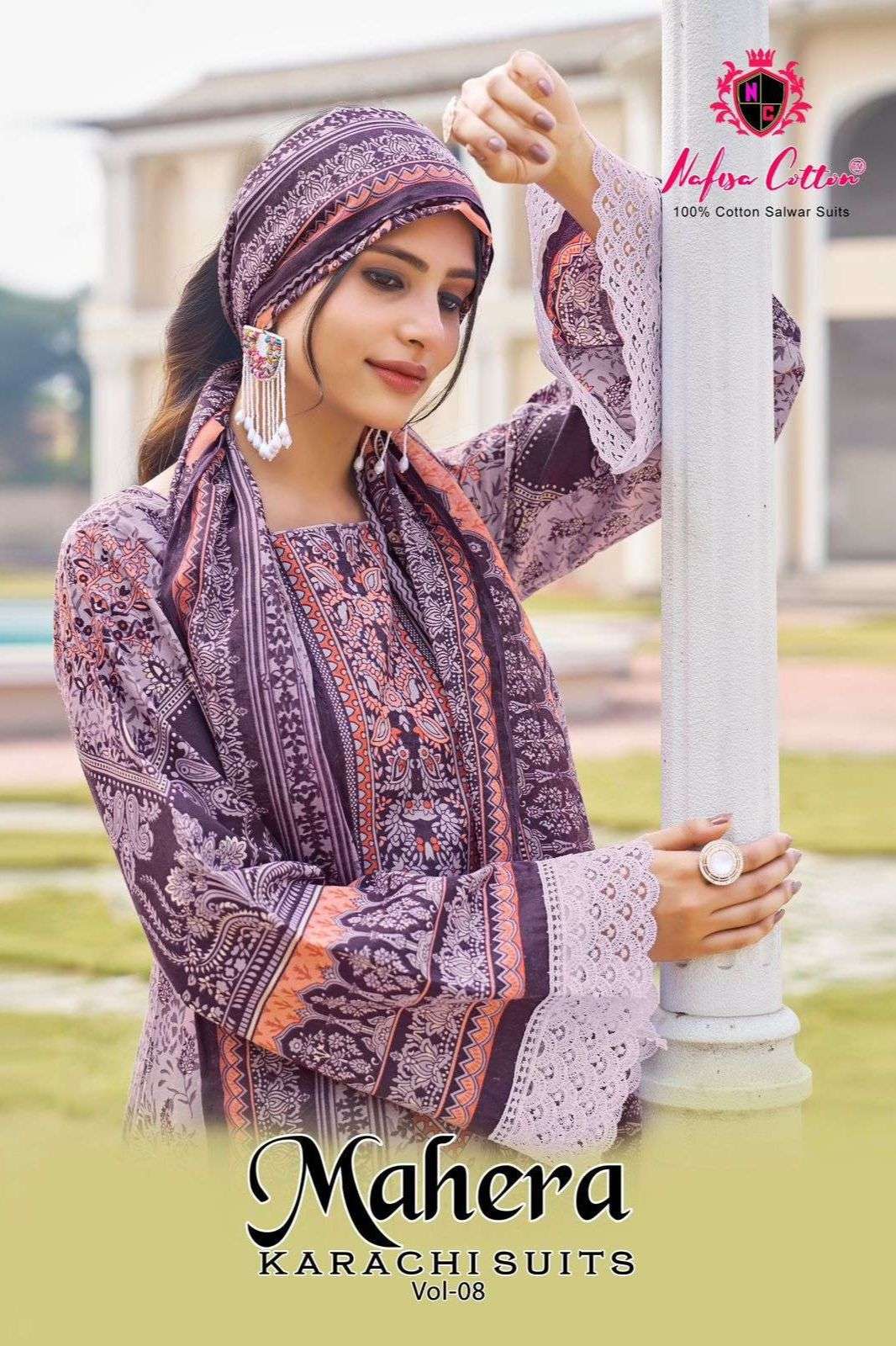 NAFISHA COTTON MAHERA VOL 8 DIGITALLY PRINTED SUITS 