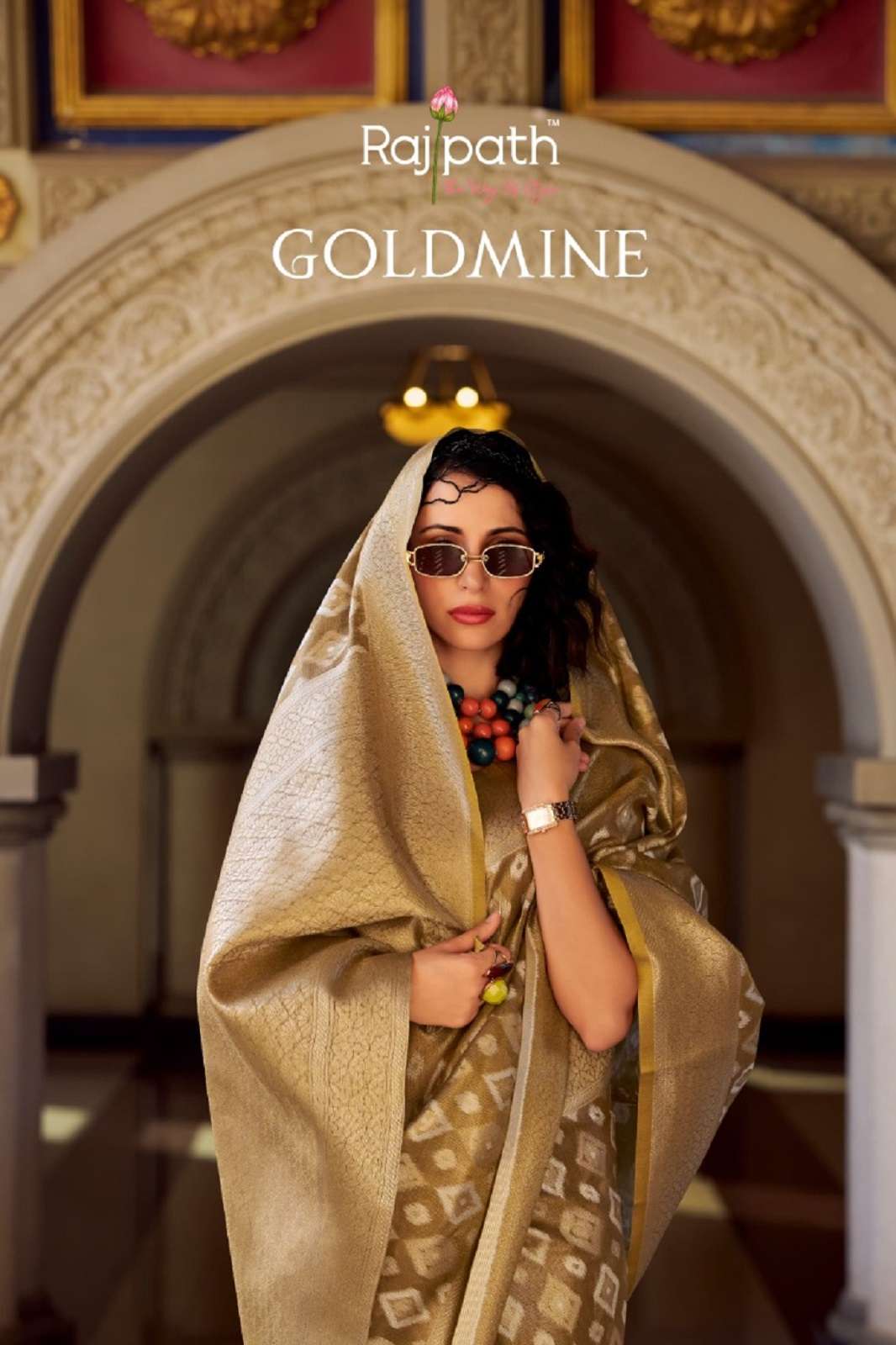 RAJPATH GOLDMINE TISSUE SILK ZARI WEAVING SAREES