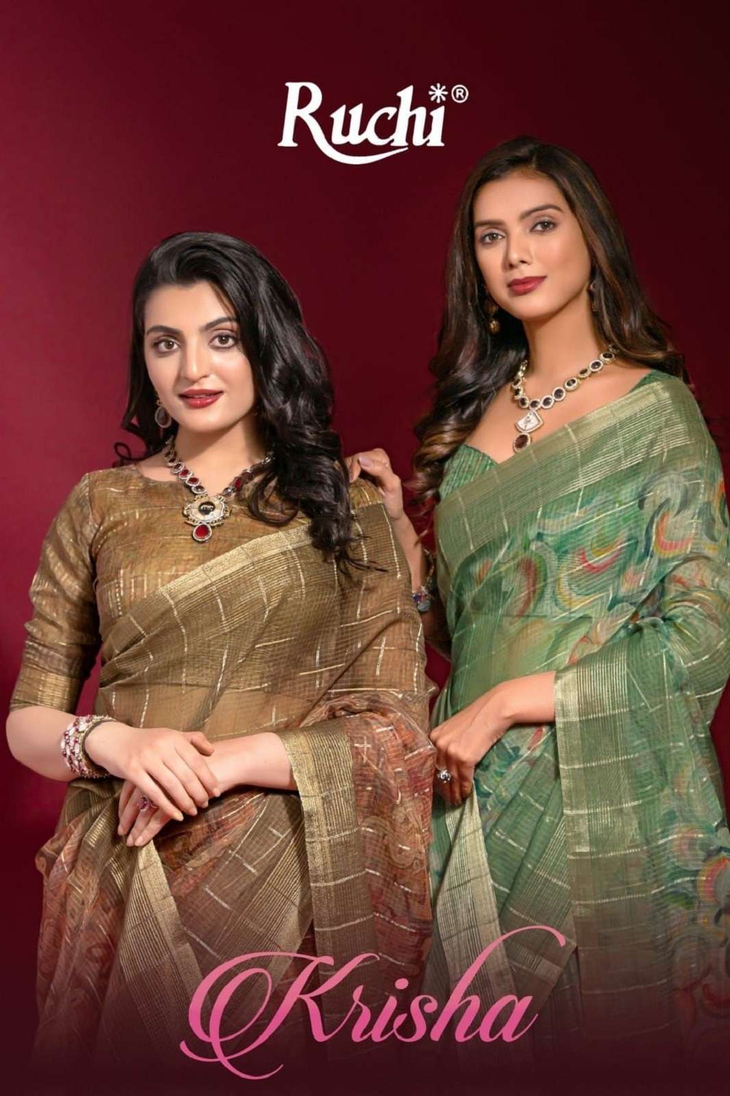 RUCHI KRISHA 32901 TO 32906 LINEN DIGITALLY PRINTED SAREES