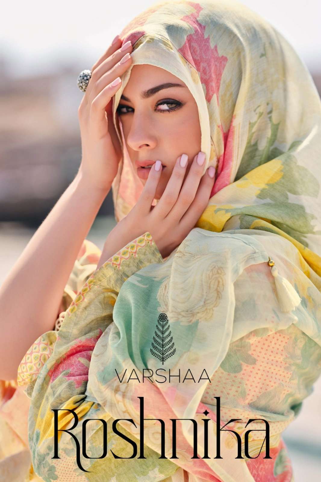 VARSHAA ROSHNIKA COTTON DIGITALLY PRINTED SUIT WITH EMBROIDERY WORK