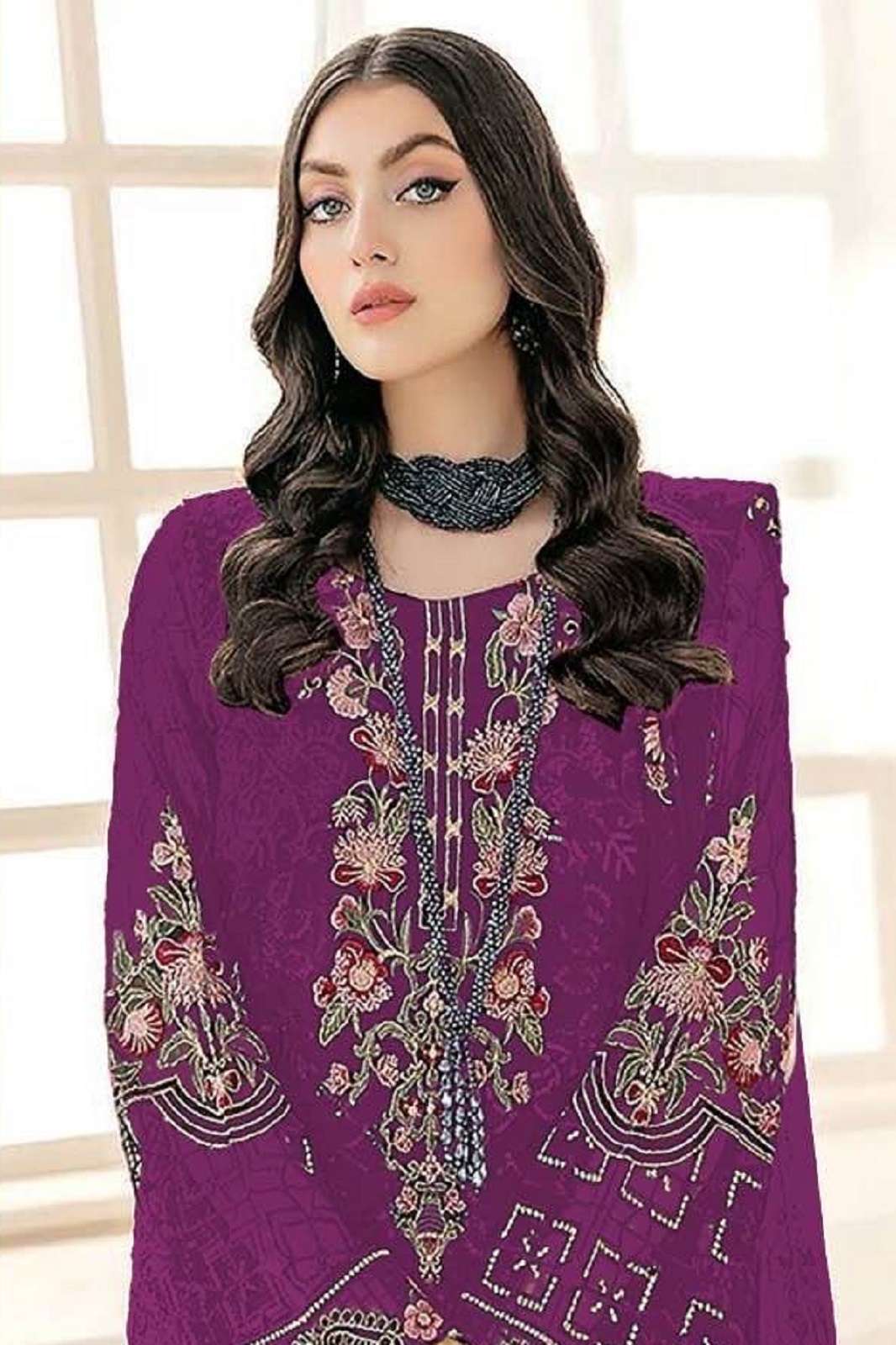 ZARQASH Georgette Suit - Embroidered - Z-3031 B C