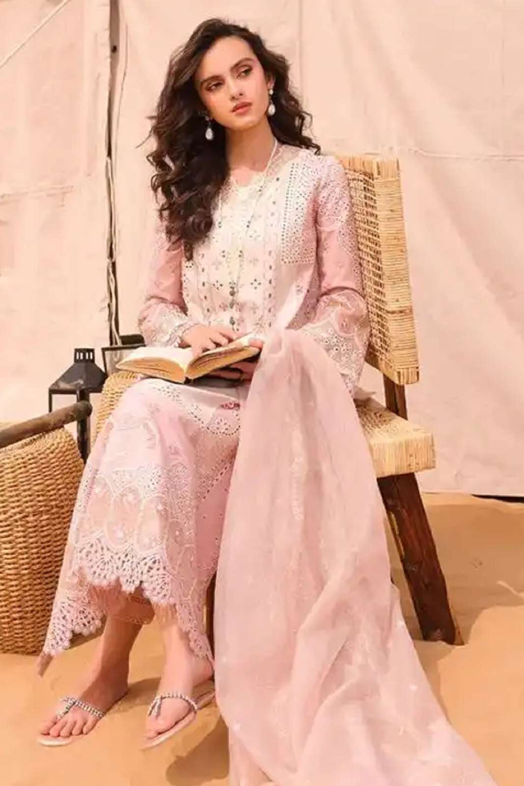 ZIAAZ DESIGNS 566 VELVET EMBROIDERED SUITS