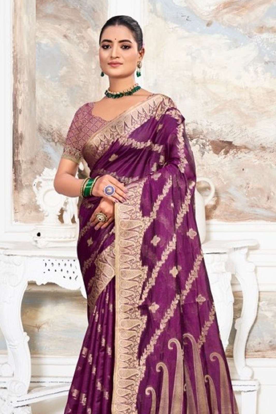 BUNAWAT VIBHA VOL 04 ORGANZA SILK SAREE