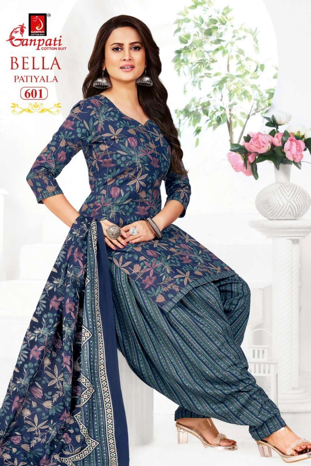 GANPATI BELLA PATIYALA VOL 06 PURE COTTON PRINTED SUIT 