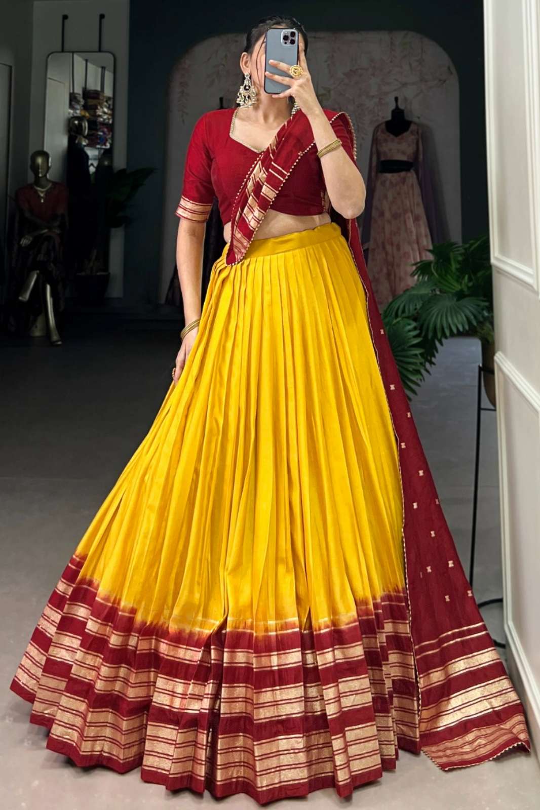 Payal Creation 1908MND Pure Chanderi Zari Work Party Wear Lehenga Choli