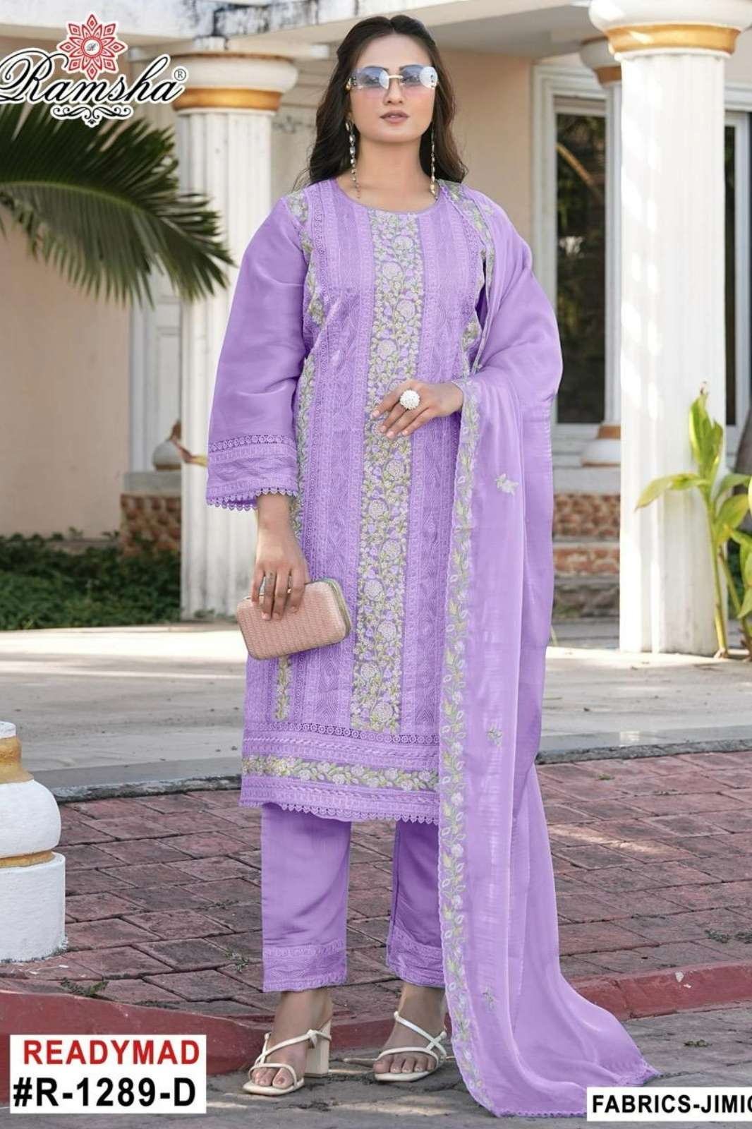 RAMSHA R 1289 Ready to wear Jimmy Chew Embroidery Pakistani Suit