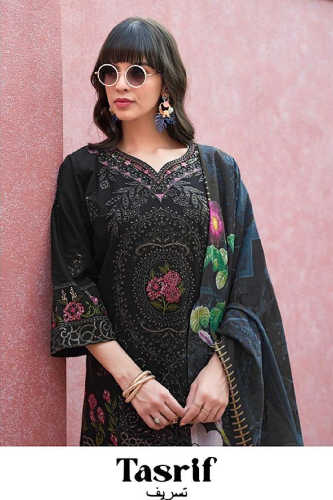 SHREE FAB TASRIF LUXE PURE COTTON EMBROIDERY WORKED SUITS