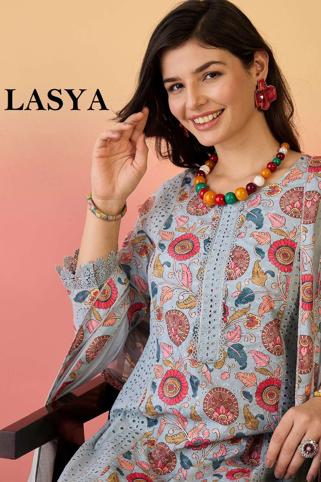 SHRI BALAJI EMPORIUM Lasya FORMAL WEAR DESIGNER PURE COTTON PANT SUIT