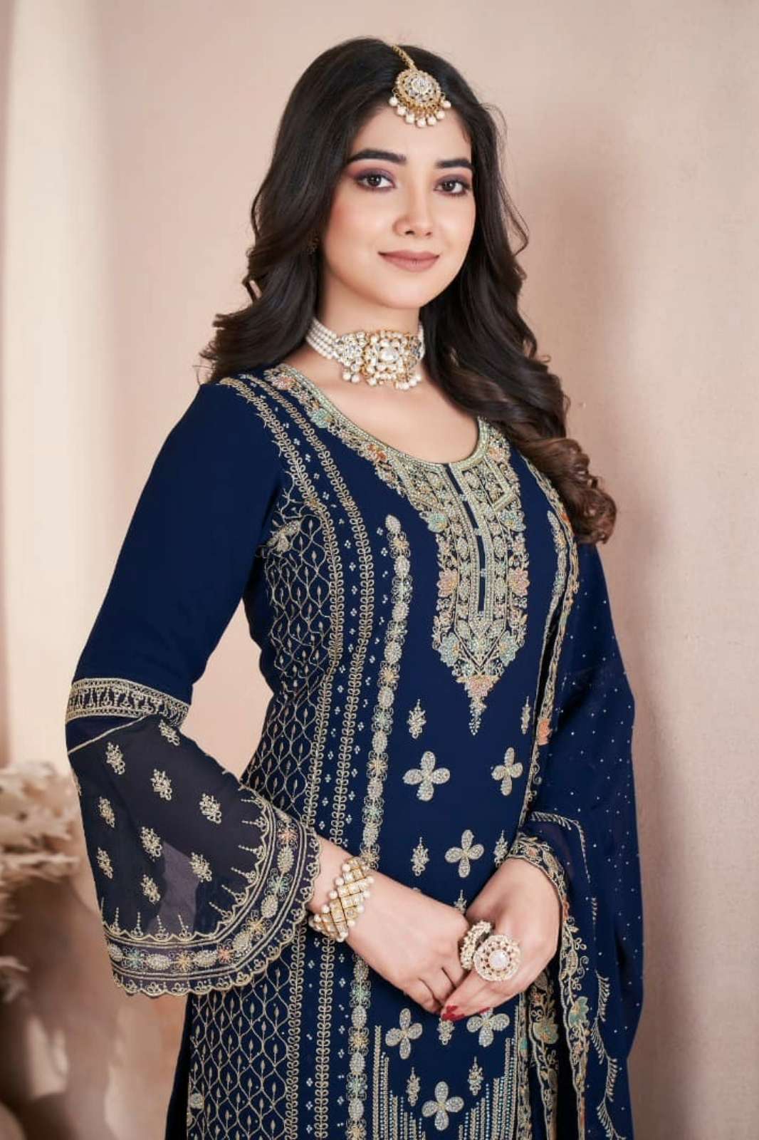 SHUBHKALA NAZAKAT READY TO WEAR EMBROIDERED GEORGETTE SUIT