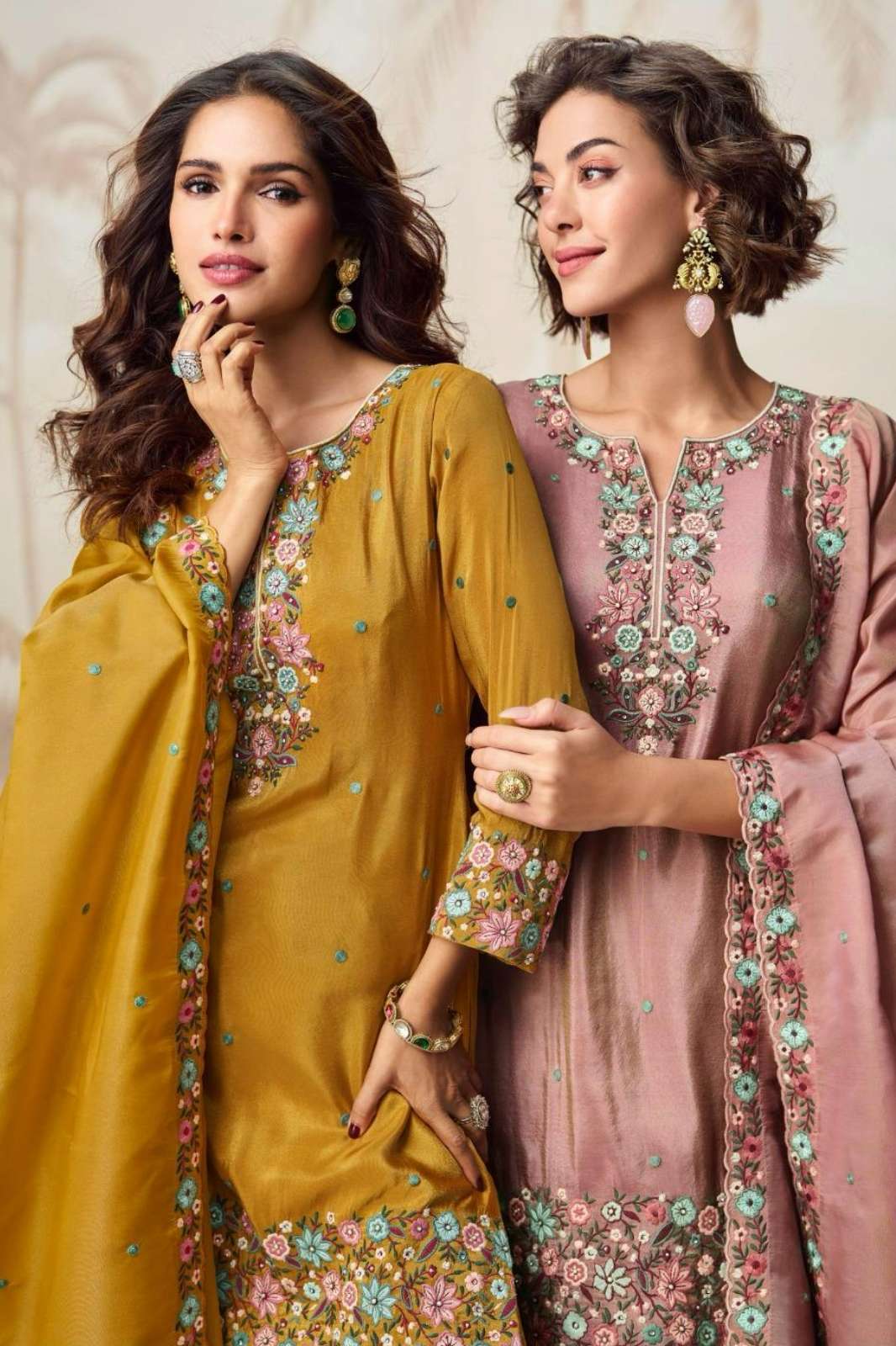 AASHIRWAD NAGMA READY TO WEAR ORGANZA SIMAR SILK SUIT