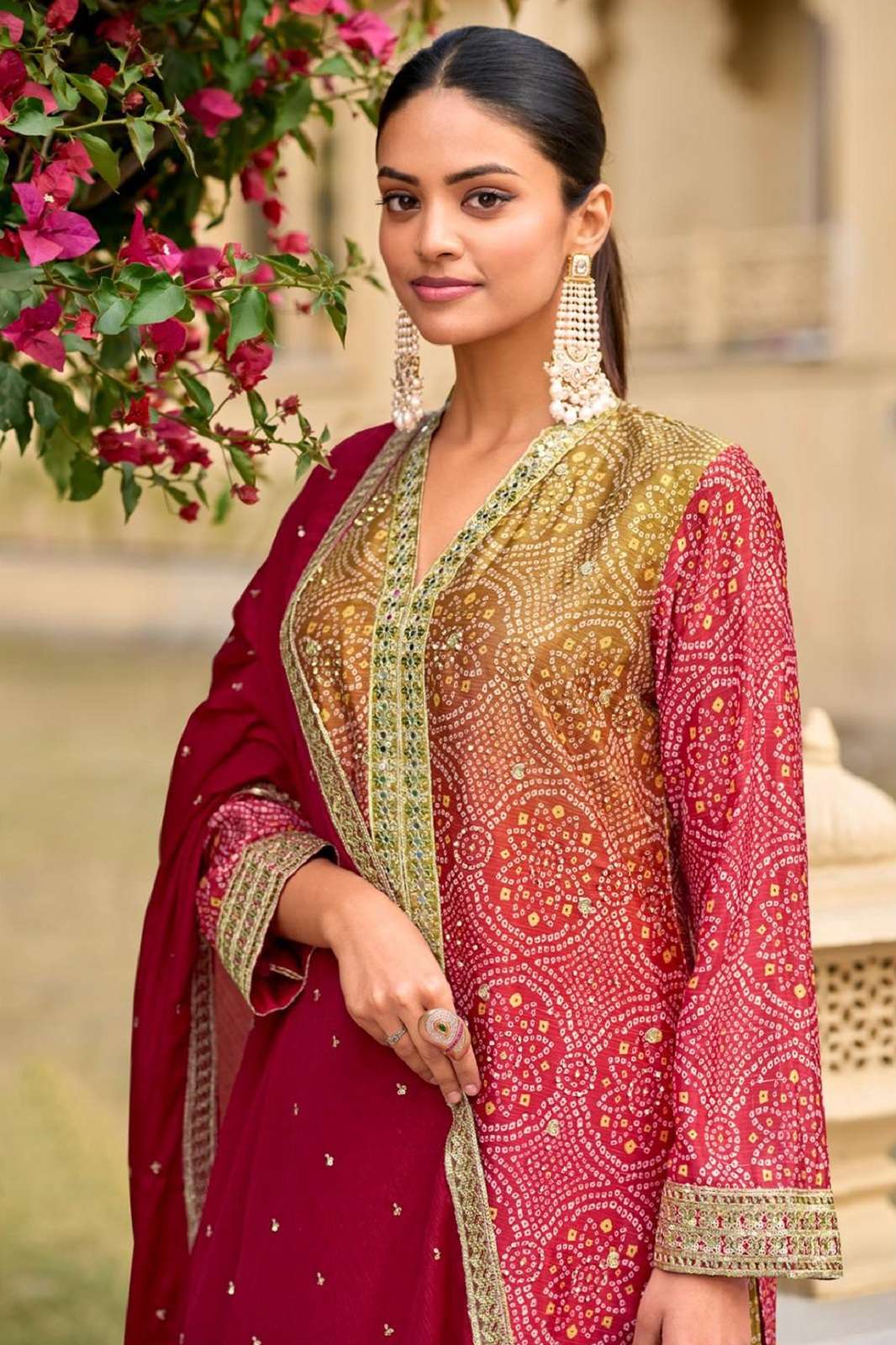 DEEPSY SUITS D 704 ABCD CHINON EMBROIDERED READYMADE SUITS