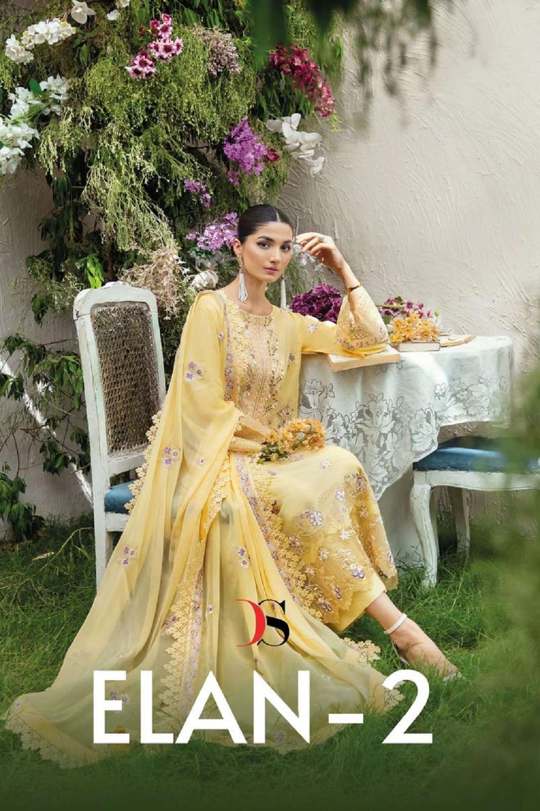 DEEPSY SUITS ELAN LAWN 25 2 PURE COTTON EMBROIDERED SUITS