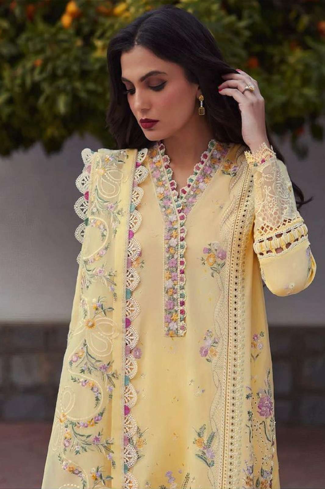 DEEPSY SUITS ELAN LAWN 25 PURE COTTON EMBROIDERED SUITS